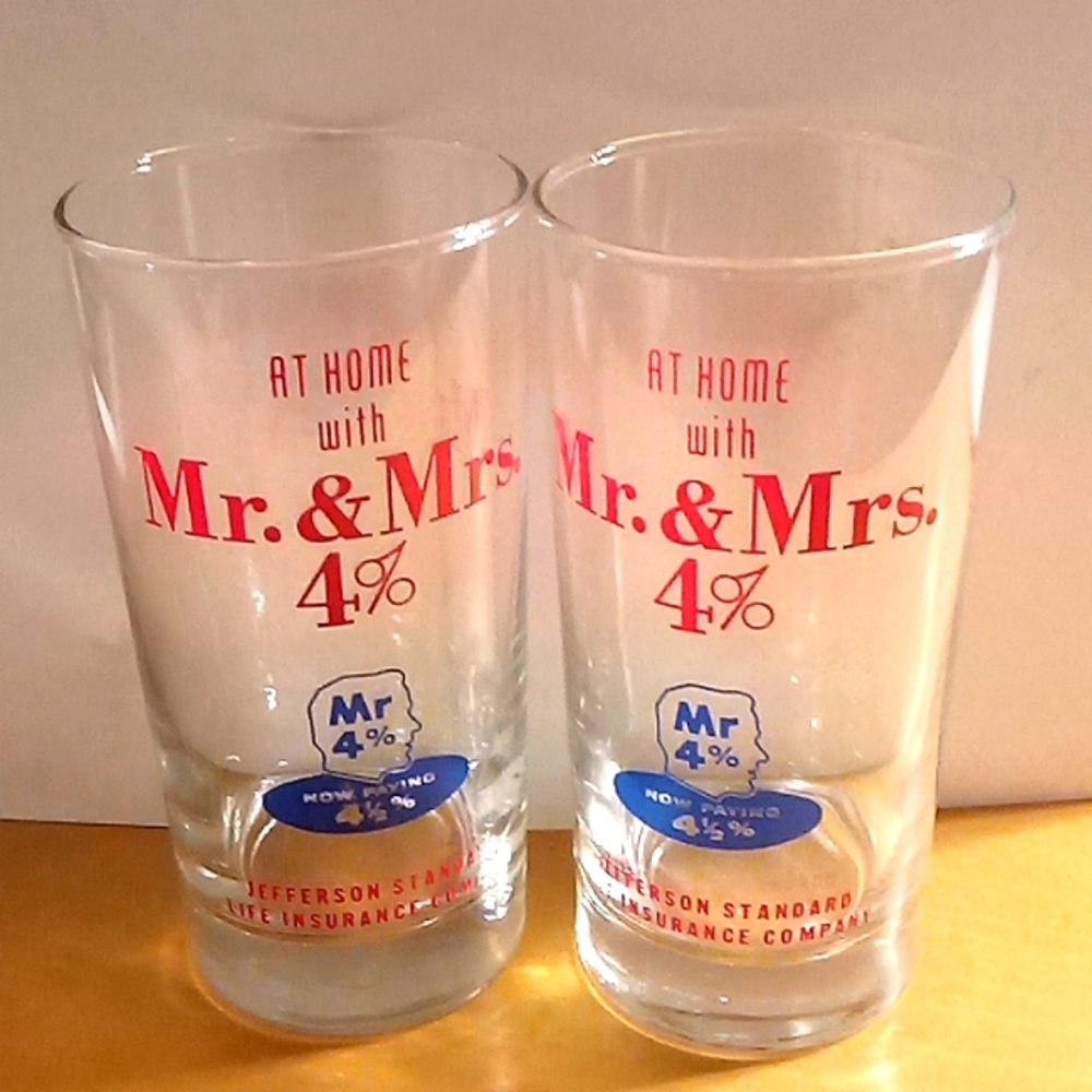 Vintage Jefferson standard glasses